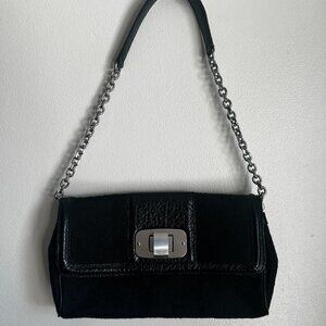 DKNY Monogram Canvas Chain Shoulder Bag